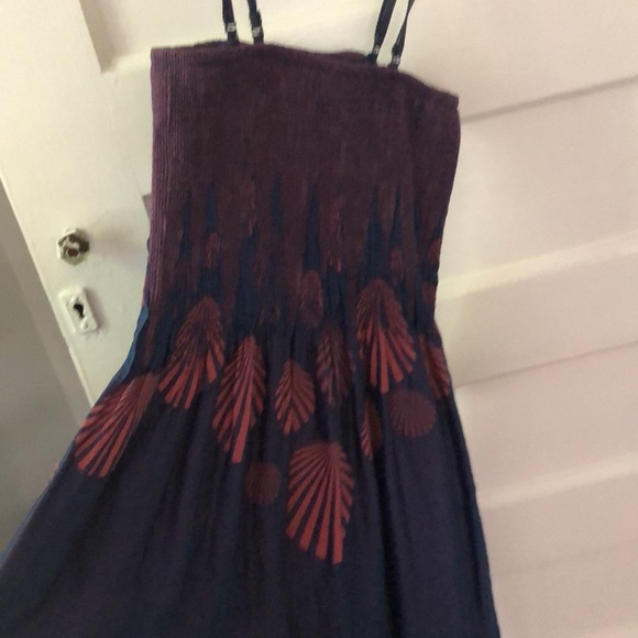 Lapis Shell Pattern Maxi Dress Straps or Strapless - Picture 3 of 7